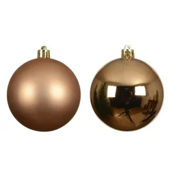 Dekordom dekoracija - hanging bauble set mix 6pcs 8cm 022814 - brandy - kmg ( 045600 )