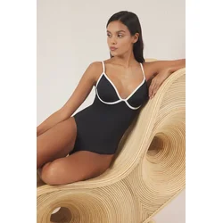 Trendyol Milla Ženski kupaći kostim Tbess25Ma00125, Crni