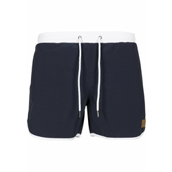 Urban Classics Kratke kopalne hlače, modra