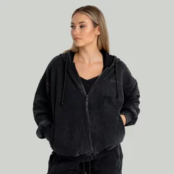STRIX Women‘s Zip Hoodie Washed Black