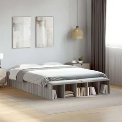 Okvir za krevet boja hrasta 140x190 cm od konstruiranog drva