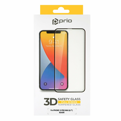 Prio 3D zaštitno staklo od kaljenog stakla za iPhone 14 Pro Max (6,7 inča) crno