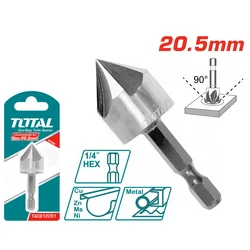 TOTAL Upuštač za metal, 20, 5mm