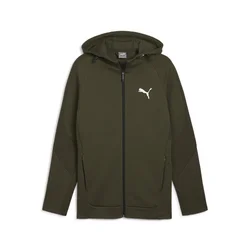 Puma EVOSTRIPE FULL-ZIP HOODIE DK, muška jakna, zelena 681700