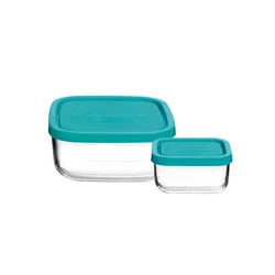 Bormioli frigoverre set quadra 15 cm + system 10x7 cm