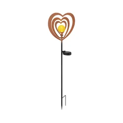 Globo 36580R - LED solarno svetlo LED/0,06W/3V IP44 rđavo srce