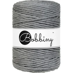 Bobbiny Macrame Cord 5 mm 100 m Stone Grey Vrvica
