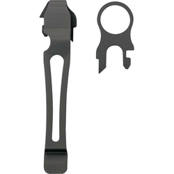 Leatherman Pocket Clip & Lanyard Ring, Črna, Žepna sponka in obroč za pritrjevan