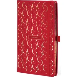Notes 13x21cm linije 192strane s gumicom Cesello Whirls