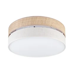 LED plafonsko svetlo SIRJA BOHO LED/36W/230V prečnika 45 cm bež/krem