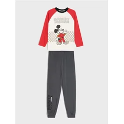 Sinsay - Pamukna dvodelna pidžama sa printom Mickey Mouse - šareno