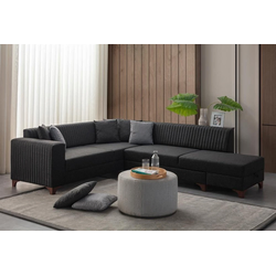 ATELIER DEL SOFA Ugaona garnitura West Right Anthracite