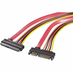 Renkforce Produžni kabel za napajanje tvrdog diska [1x SATA-kombinirani utikač 7+15pol. - 1x SATA-kombinirana utičnica 7+15pol.] 0.50 m cr