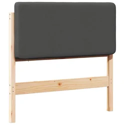 Vidaxl Tapecirano vzglavje z vzglavjem Rjava in temno siva 80 cm