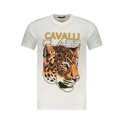 Cavalli Class Muška majica TXT60UJD060, Bela