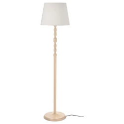 KINNAHULT Podna lampa, jasen/bela, 150 cm