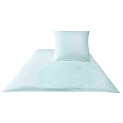 Joop! POSTELJNINA Cornflower 200/200 cm žakar bela