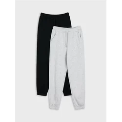 Sinsay - Jogger trenerka loose fit kroja 2 pack - svetlo siva