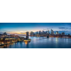 Art puzzle - Puzzle Brooklynski most, panorama New Yorka - 1 000 kosov