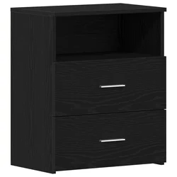 Noćni ormarić s ladicama 2 pcs Crni hrast 50 x 32 x 60 cm