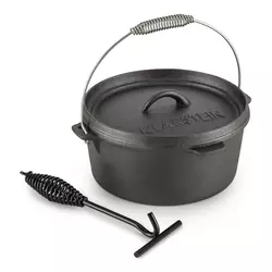 KLARSTEIN HOTROD 85, ČRN, LIT LONEC, BARBECUE LONEC, 9 QT/8,5 LITRA, LITO ŽELEZO (COOK4-Hotrod-85)