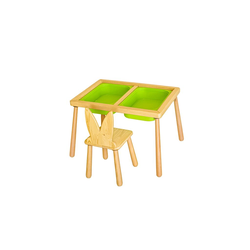Hanah Home Dečiji sto i stolica, Zeleni