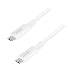 Logilink USB 4.0 Type C - C, M/M, E mark, PD, 8K, bela