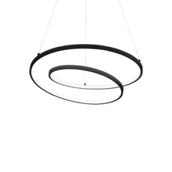 Ideal Lux - LED prigušiva luster na sajli OZ LED/48W/230V prečnik 60 cm CRI 90 crna