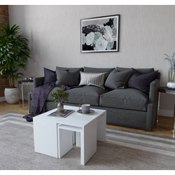 Hanah Home Ortanca Sto za dnevnu sobu, Bela
