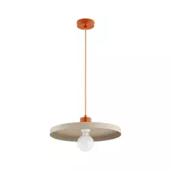 Luster na sajli ETERI 1xE27/15W/230V bež/bakrena