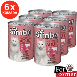 SIMBA Konzerva za mačke Govedina 6x415g – Vlažna hrana za mačke