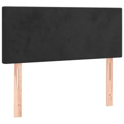 Vidaxl Posteljno vzglavje črno 80x5x78/88 cm žamet