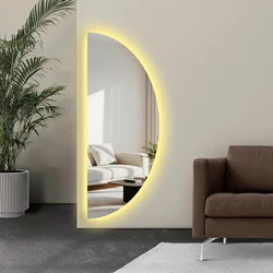 Hanah Home Ogledalo sa LED rasvetom Ledayna-002, 52 x 135 cm, Šareno