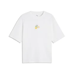 PUMA Wardrobe Essentials Boxy Florals Graphic Tee Men, Puma, White, L
