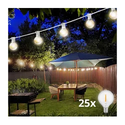 Brilagi - LED spoljašnja dekorativna girlanda 25xE12 20m bela IP44 topla bela