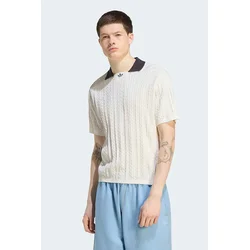 adidas Originals pletena polo majica moška bombažna Cable Knit