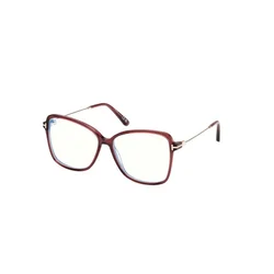 Tom Ford Ženski okvir za dioptrijske naočare Blue Block 0FT5953-B 6955, Bordo