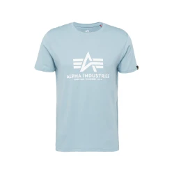 ALPHA INDUSTRIES Majica Basic Logo nebeško modra