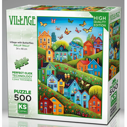 KS Games - Puzzle Vaški desetinski metulji - 500 kosov