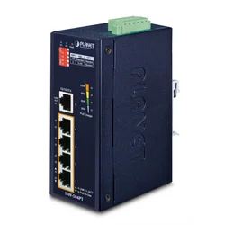 PLANET ISW-504PT network switch Unmanaged L2 Fast Ethernet (10/100) Power over Ethernet (PoE) Black