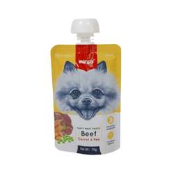 Wanpy Pasta for Dogd - Beef, carrot & pea 90g