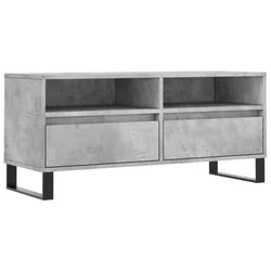 TV ormarić boja betona 100x34,5x44,5 cm od konstruiranog drva