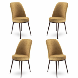 HANAH HOME Set 4 stolice Dexa Cappuccino Brown