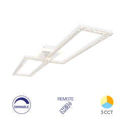 Braytron LED plafonjera BRY-CRYSTAL-D-55W-3U1-DALJINSI-BELA