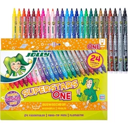 Jolly Flomasteri Superstars one 4445-0030, 24 komada, Šareni