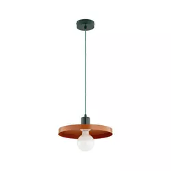 Luster na sajli LITO 1xE27/15W/230V bakrena/zelena
