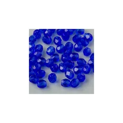 Češke perle polirane 8 mm kobalt