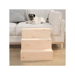 Stepenice za kućne ljubimce 40x37,5x35 cm od masivne borovine