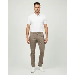 Elit Muške pantalone od kepera Premium Slim Fit, Krem