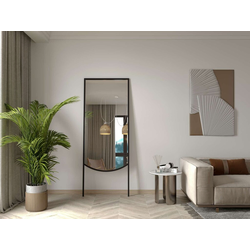 Hanah Home Podno ogledalo Econo, 70 cm x 180 cm, Crno